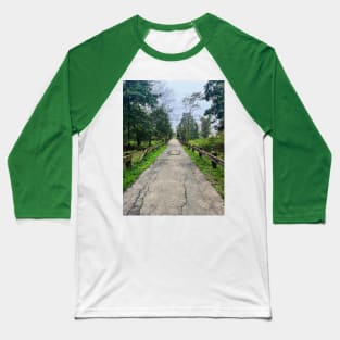 Late September Morning New England Nature Walk - bridge Baseball T-Shirt